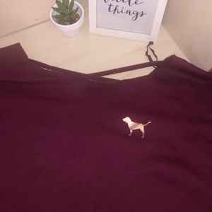 PINK Criss Cross Back Sweater